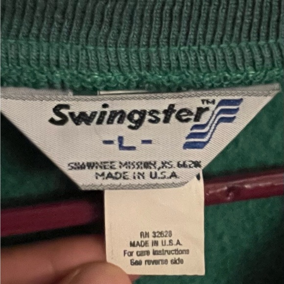 VINTAGE RARE SWINGSTER BOSTON CELTICS BUTTON UP WOOL JACKET SIZE L EUC - Picture 9 of 10